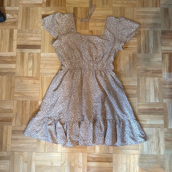 Altar'd State Wilde Leopard Mini Dress size medium - Picture 4 of 8